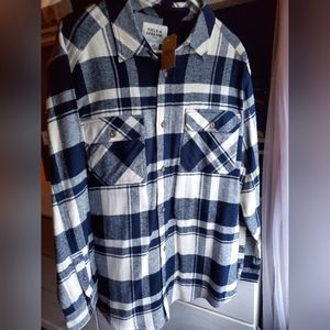 Field and Stream blue flannel shirt